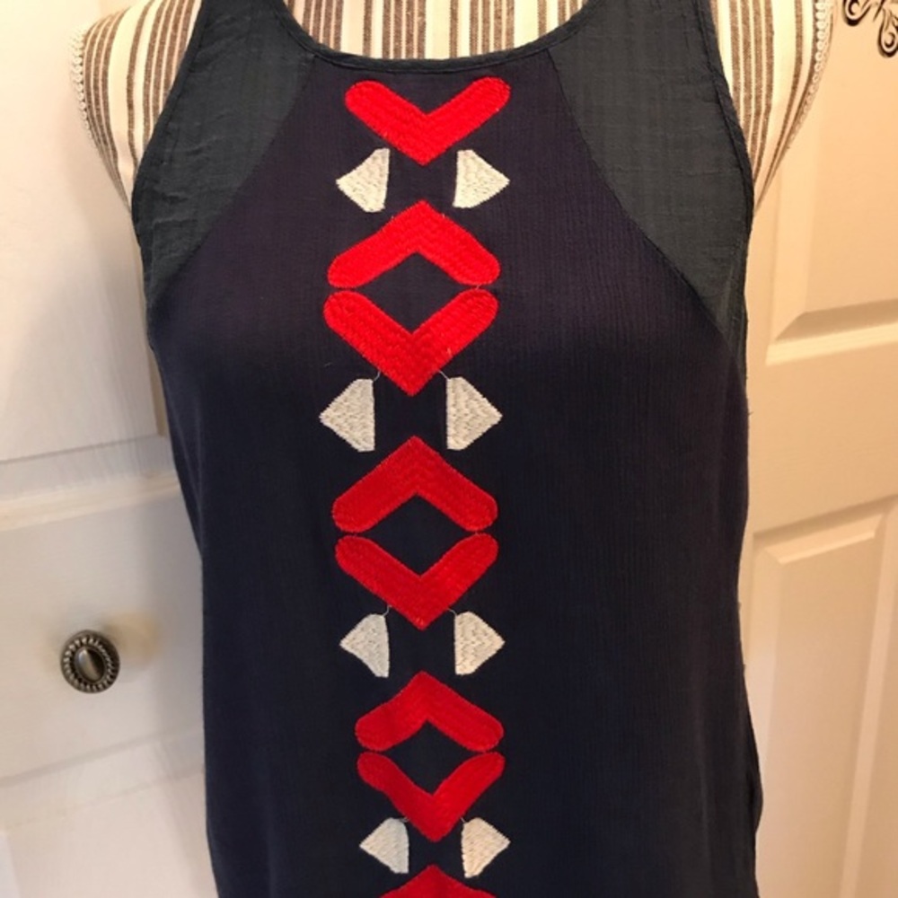 THML sleeveless Blue Top